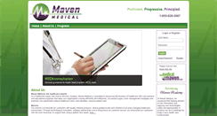 Desktop Screenshot of maven-medical.com