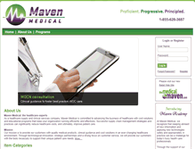 Tablet Screenshot of maven-medical.com